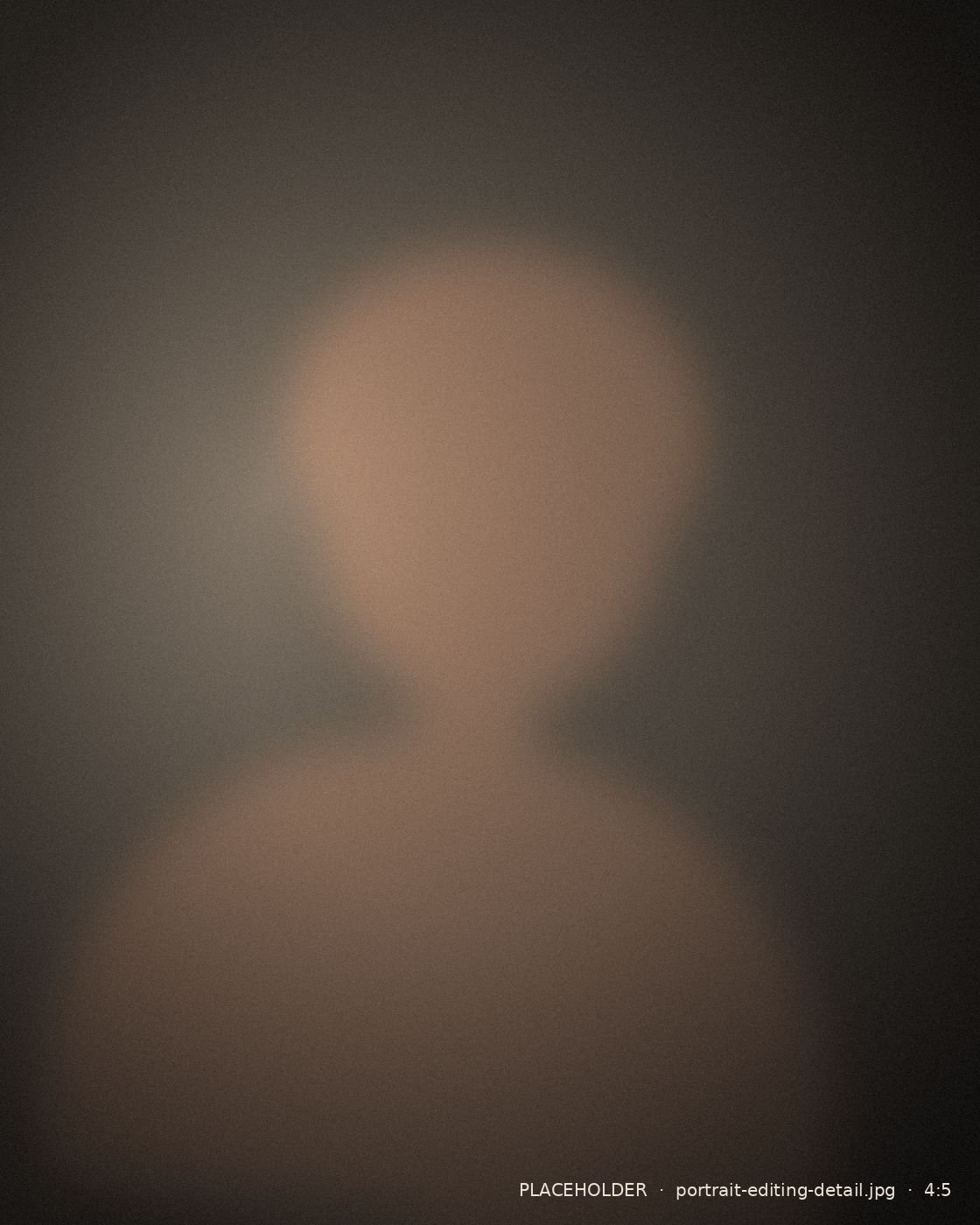 Carefully edited child's portrait